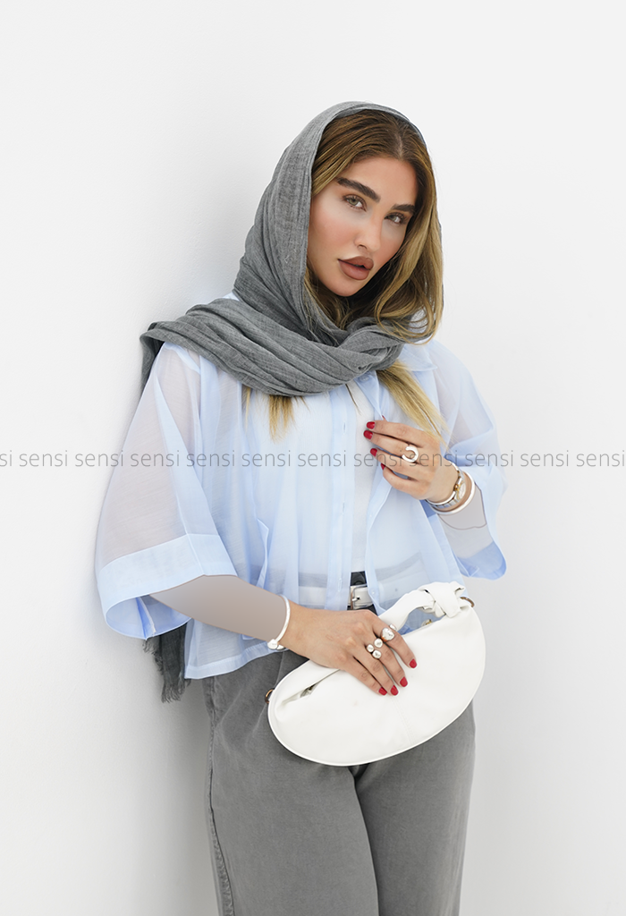 شومیز شیشه ای دوتیکه کد1006024